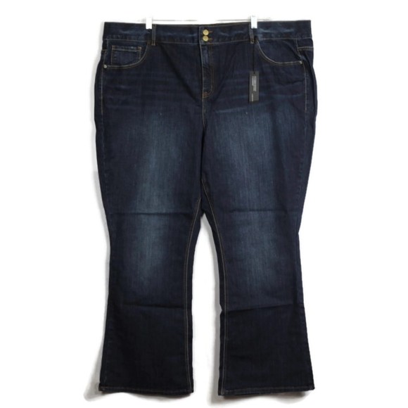 Lane Bryant Blue Denim Women's High Rise Boot Cut Jeans Size 28 - Picture 1 of 4